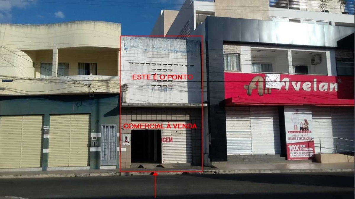 Salão (ponto comercial) situado na Avenida Lourival Batista nº 205, medindo 05 x 24 metros, na cidade de Nossa Senhora da Glória - Sergipe - Foto/diagramação: Ronaldo Ramos