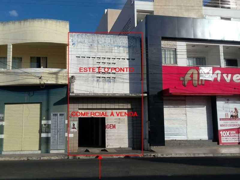 Salão (ponto comercial) situado na Avenida Lourival Batista nº 205, medindo 05 x 24 metros, na cidade de Nossa Senhora da Glória - Sergipe - Foto/diagramação: Ronaldo Ramos