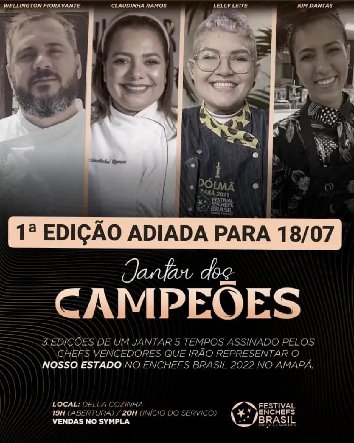 Jantar dos campeões - 1° edição - Imagem: Divulgação