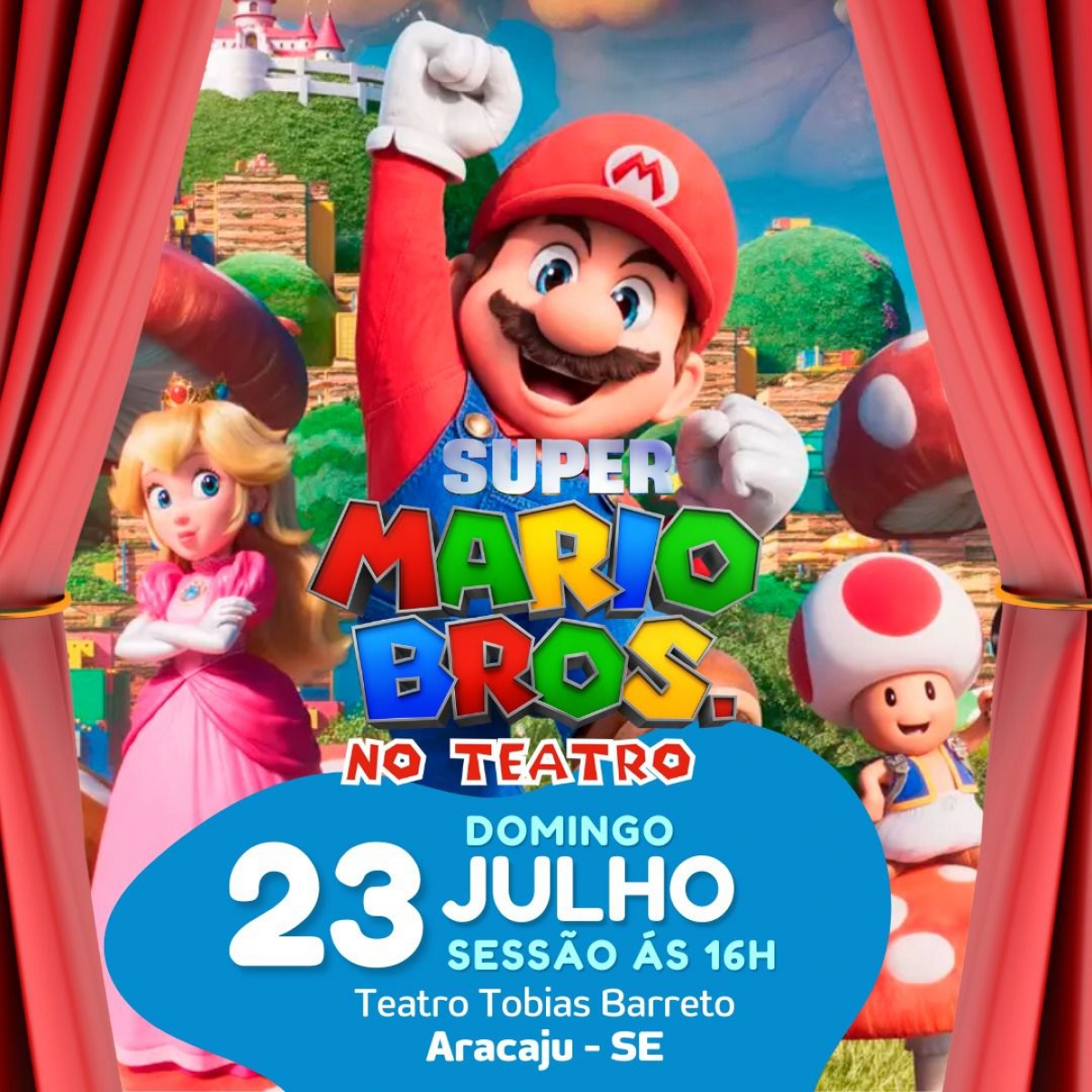 Pré-venda aberta para o Super Mario Bros no Centerplex Barretos