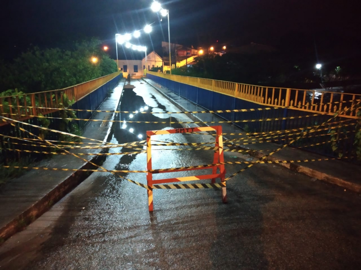 Defesa Civil interdita ponte em Estância e acompanha situações de risco em todo o Estado (Foto: Governo de Sergipe)