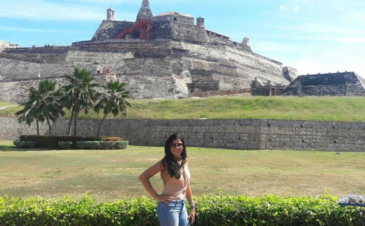 Castillo de San Filipe que foi construído para proteger a cidade de Cartagena (Foto: Carla Passos)