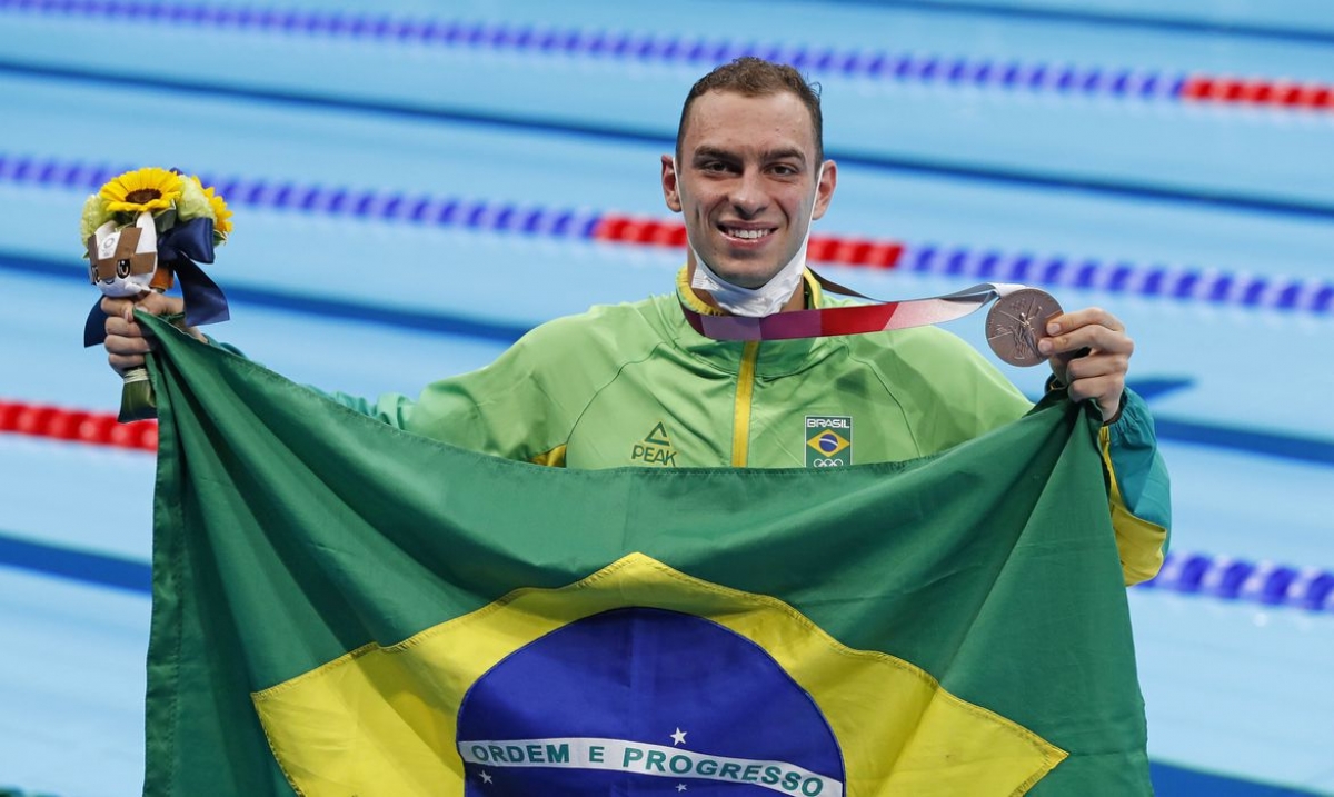 Olimpíada: Fernando Scheffer fatura bronze na natação (Foto: Satiro Sodré/ SSPress/ CBDA)