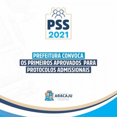 Prefeitura convoca aprovados no PSS da Semed 2021 para protocolos admissionais (Arte: Ascom/ Semed/ Prefeitura de Aracaju)