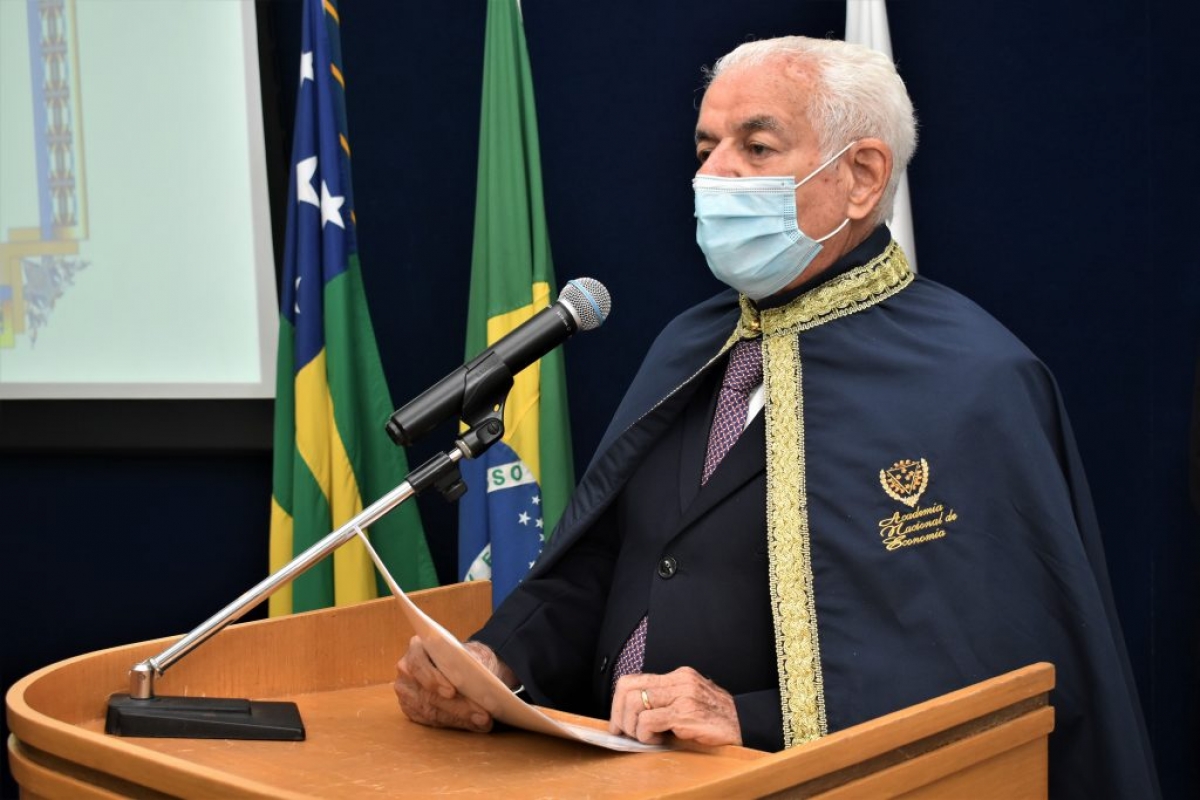 Jouberto Uchôa de Mendonça toma posse como imortal na Academia Nacional de Economia (Foto: Assessoria de Imprensa  Unit)