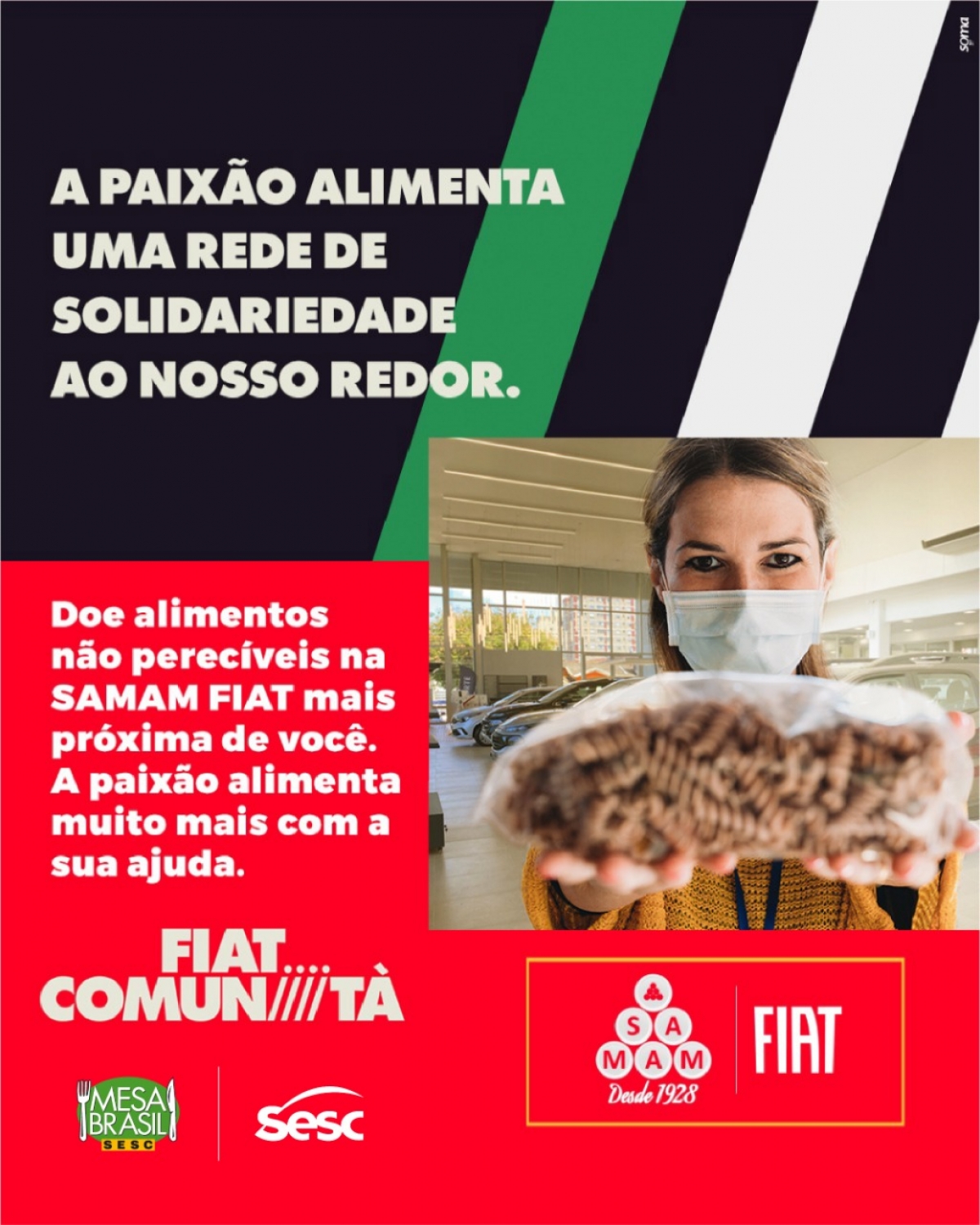 Sesc e Fiat Brasil juntos na campanha "Paixão Alimenta" (Imagem: Divulgação)