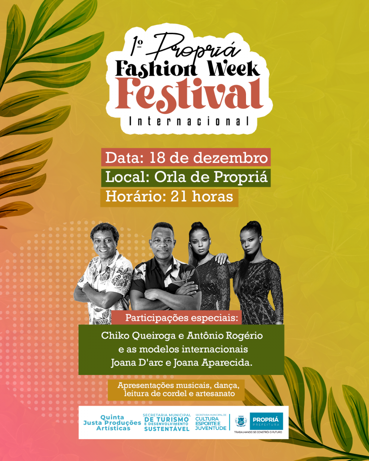 Neste final de semana, acontece em Propriá o "I Propriá Fashion Week Festival Internacional" (Imagem: Divulgação)