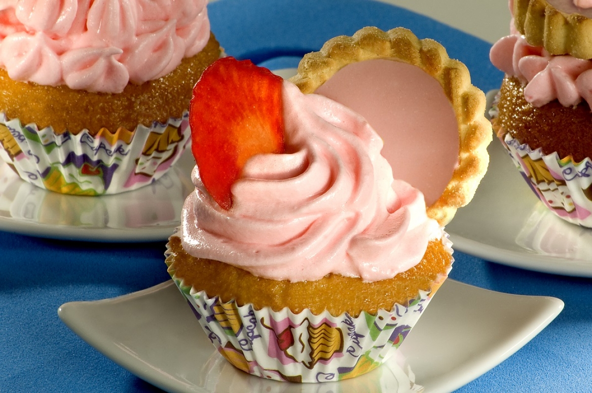Cupcake de Morango com Marshmallow (Foto: Divulgação/ Richester)