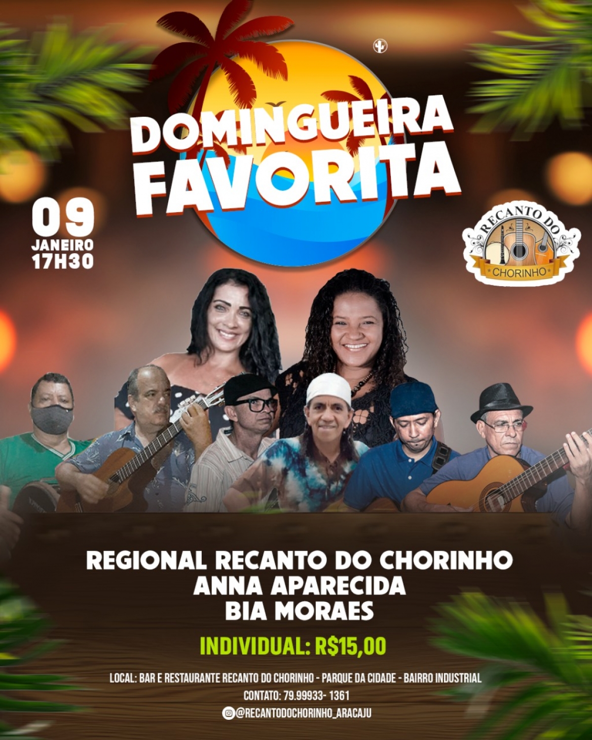 Bia Moraes é atração na Domingueira Favorita do Recanto do Chorinho (Imagem: Divulgação)