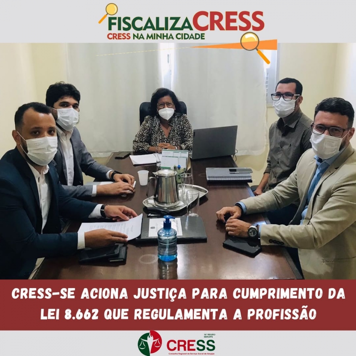 CRESS-SE aciona justiça para cumprimento da Lei que regulamenta a profissão pelas instituições fiscalizadas (Imagem: Divulgação/ Cress/SE)