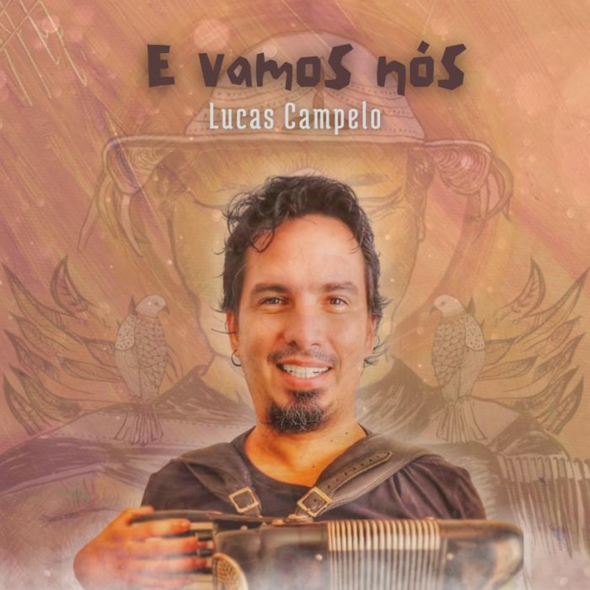Capa do single "E vamos nós" (Capa: Luiza Santana)
