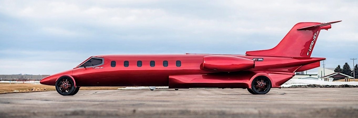 Leamousine: um avião Learjet modificado para ser uma limusine de luxo - Foto: Olhar Digital