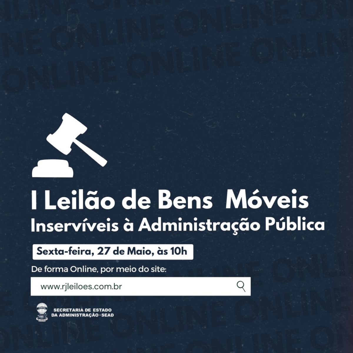 I Leilão de Bens Móveis Inservíveis à Administração Pública acontece em 27 de maio - Imagem: Sead/SE