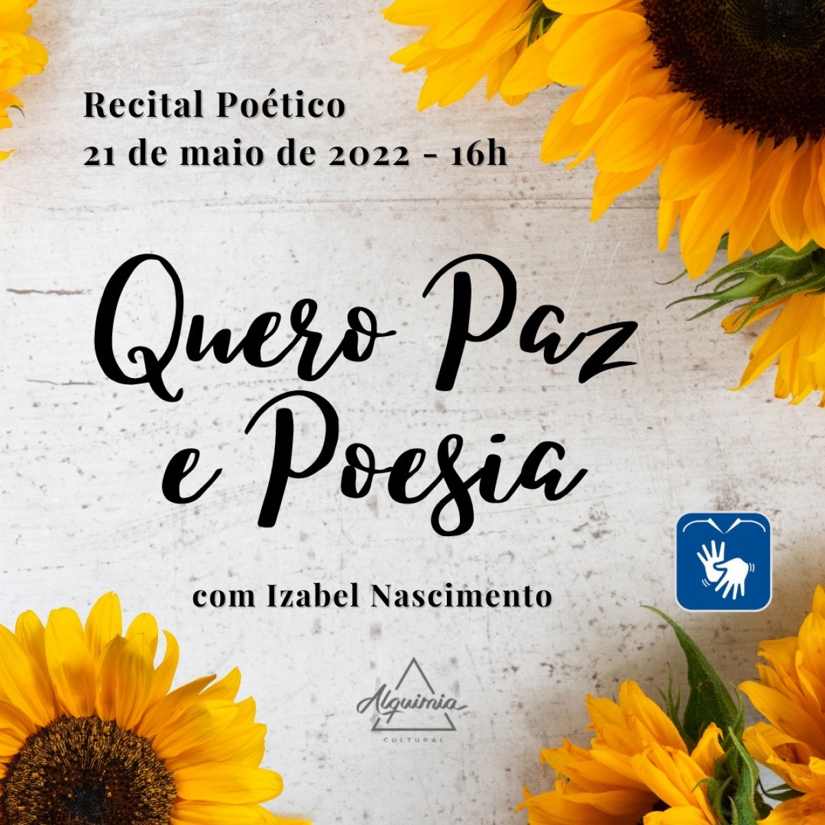 Izabel Nascimento realiza Recital Poético "Quero Paz e Poesia" - Imagem: Divulgação