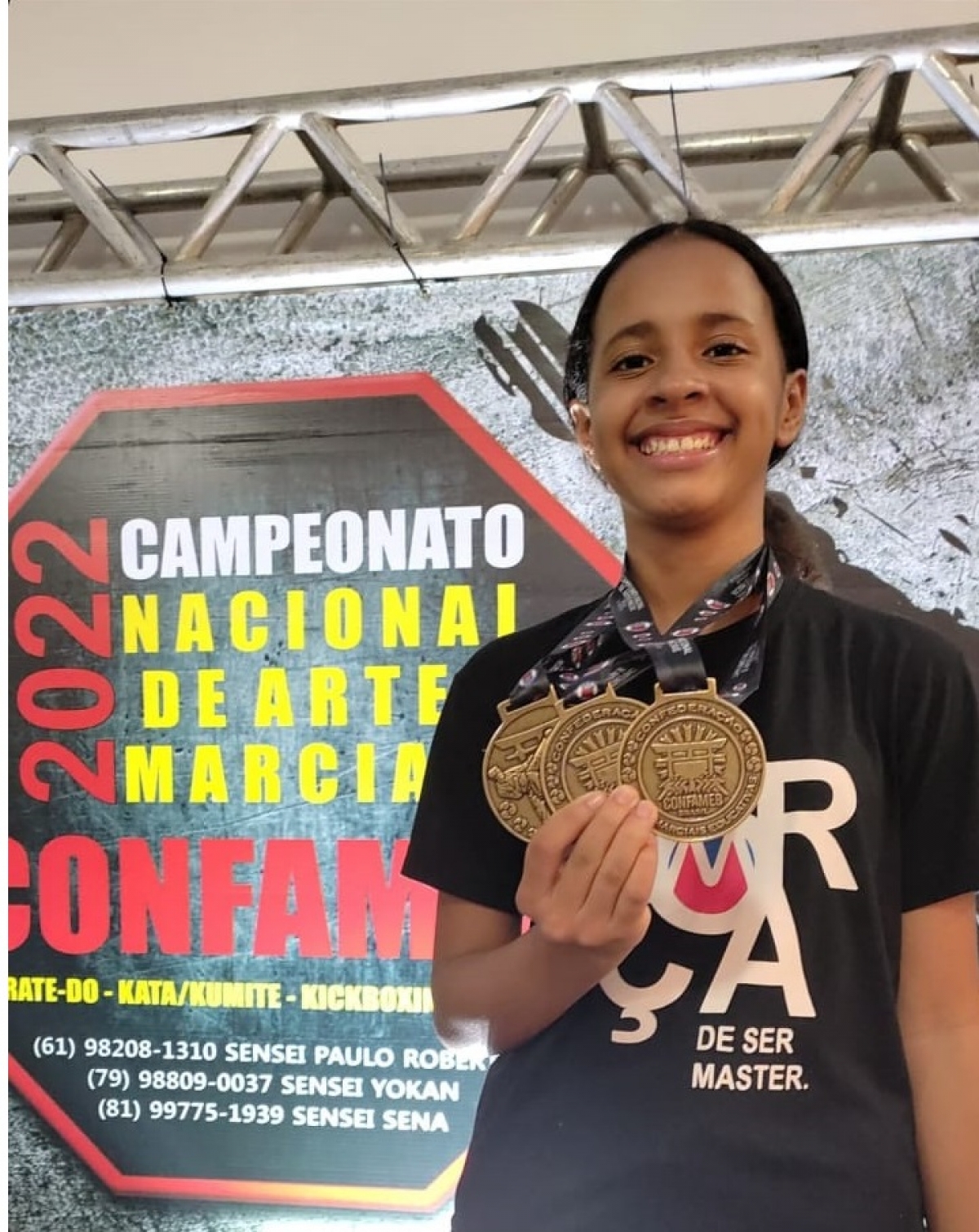 Atleta sergipana conquista três medalhas em Campeonato Nacional de Artes Marciais - Foto: Divulgação