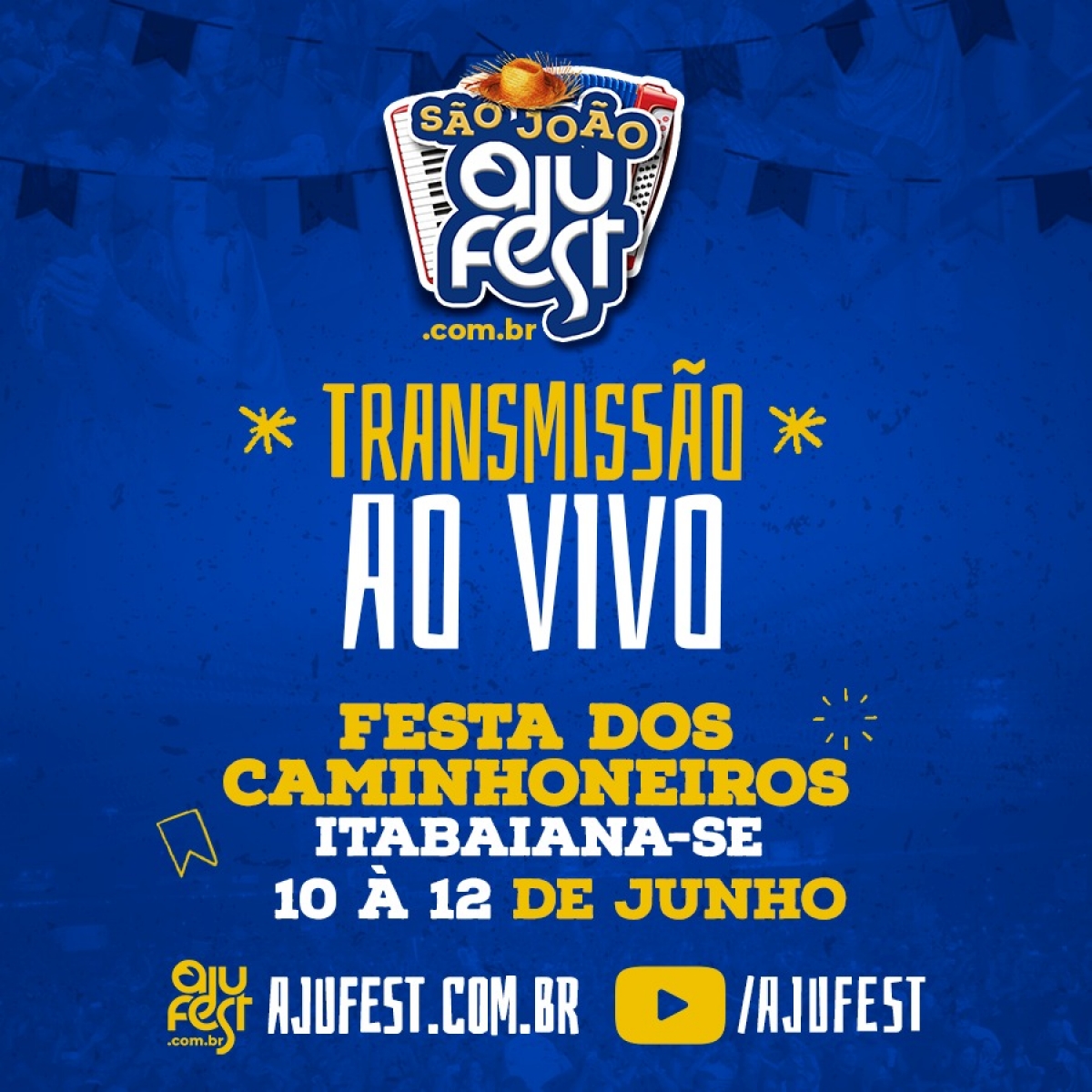 AjuFest irá transmitir a Festa dos Caminhoneiros 2022 - Imagem: Divulgação