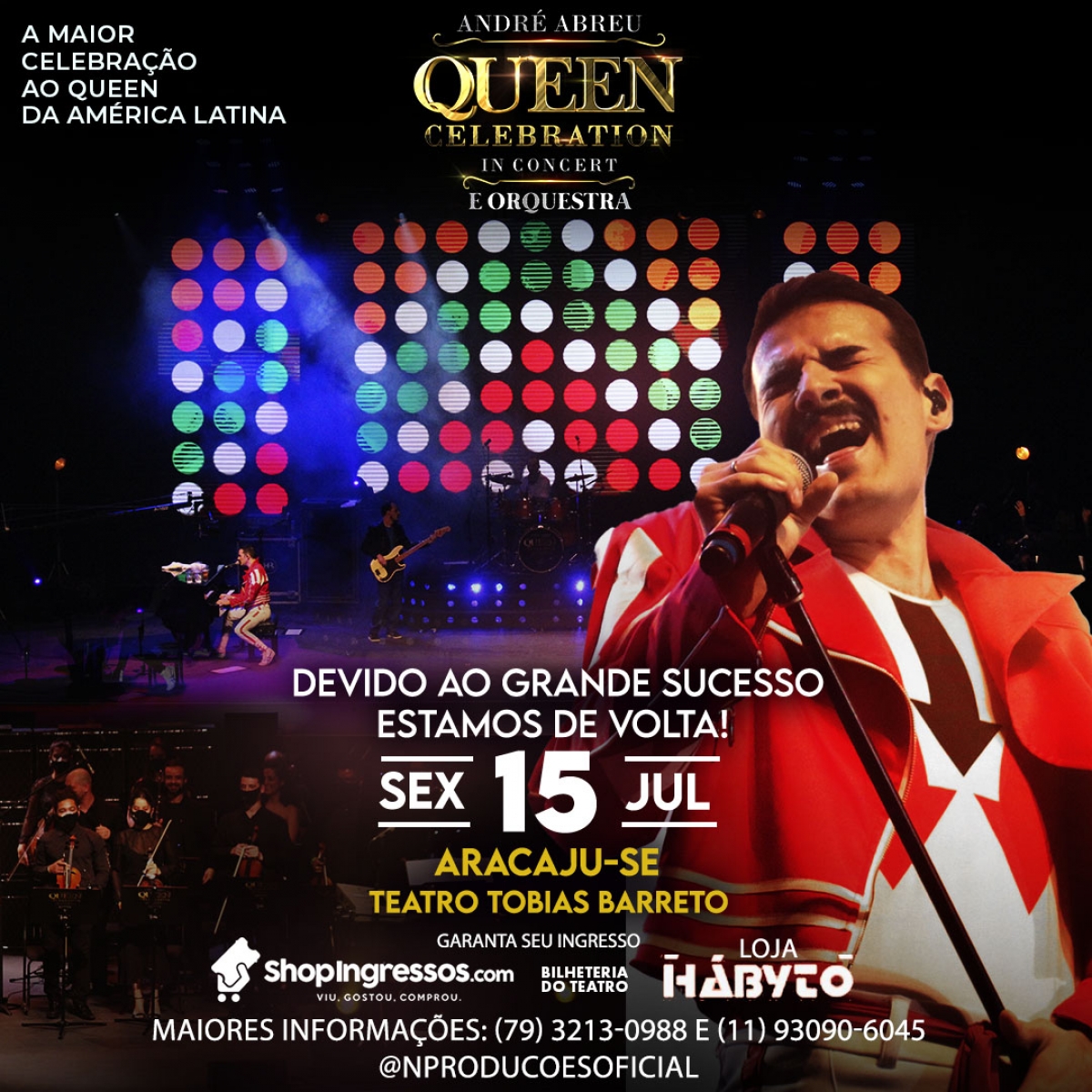 Com tributo ao Queen, André Abreu retorna a Aracaju - Imagem: Divulgação