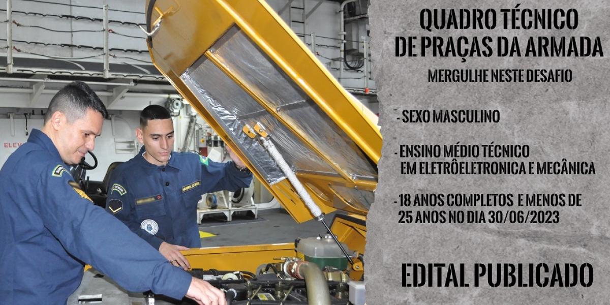 Marinha abre 10 vagas para nível médio técnico - Foto: Divulgação | Marinha do Brasil