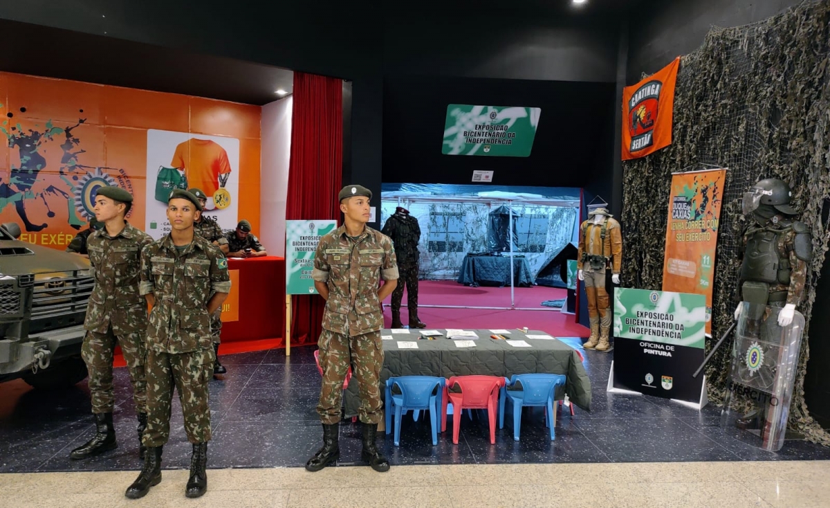 Exército Brasileiro realiza exposição no RioMar Aracaju, em homenagem ao Dia do Soldado - Foto: Lotti+Caldas Comunicação