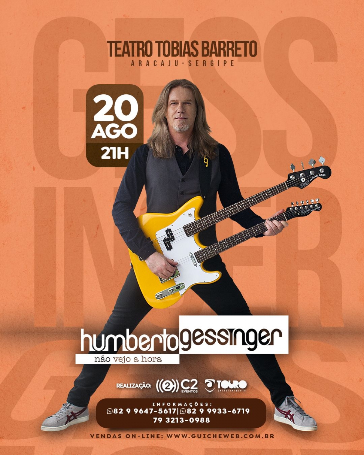 Humberto Gessinger apresenta nova turnê em Aracaju - Imagem: Divulgação