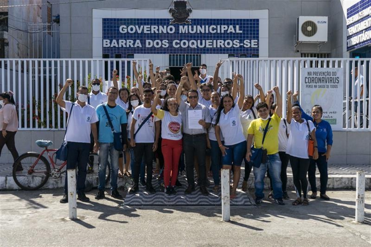Prefeitura da Barra sanciona lei que reajusta piso salarial dos agentes de saúde e endemias - Foto: Assessoria Prefeitura de Barra dos Coqueiros