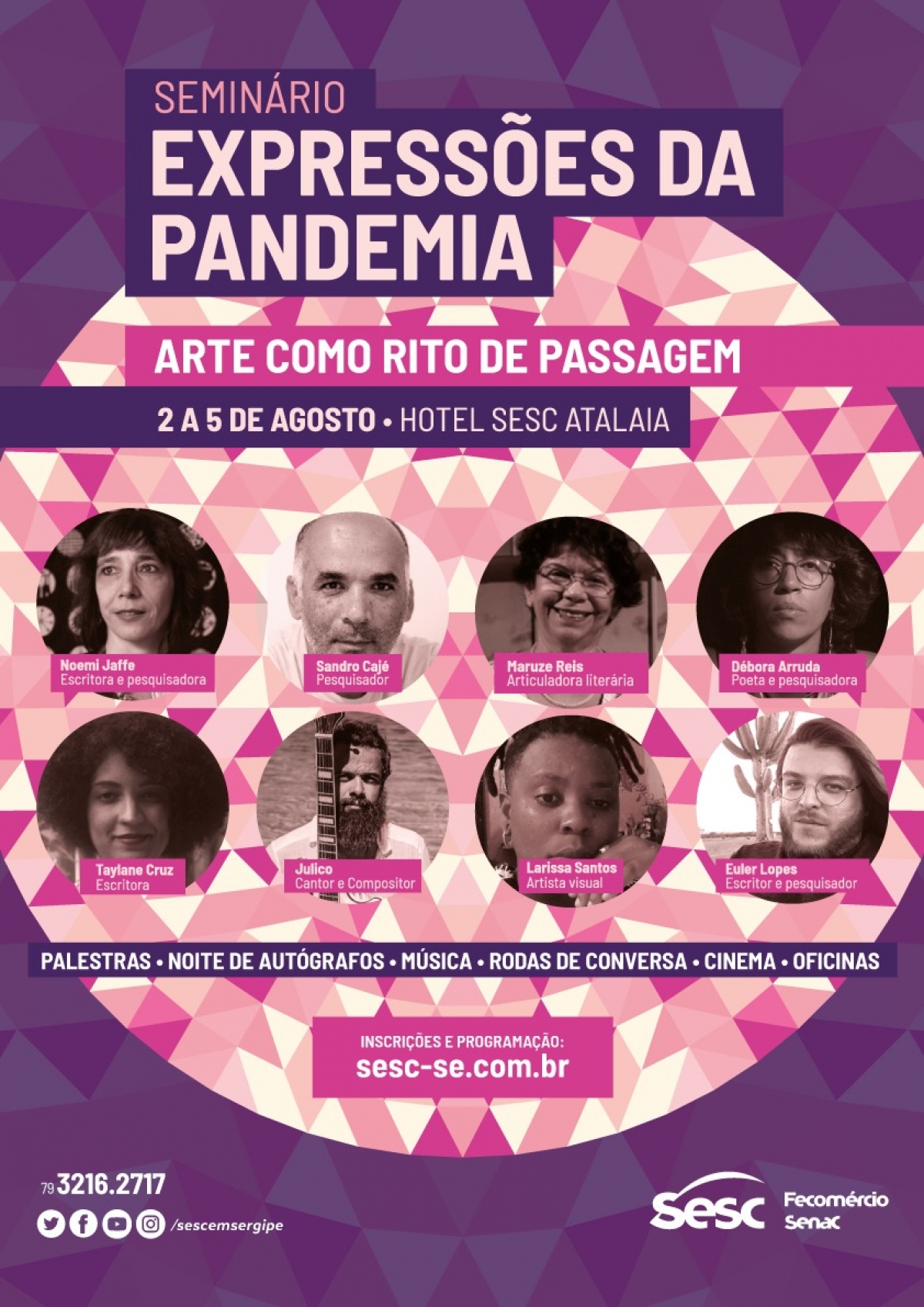 Seminário Expressões da Pandemia acontece no Hotel Sesc Atalaia - Imagem: Divulgação | Sesc SE