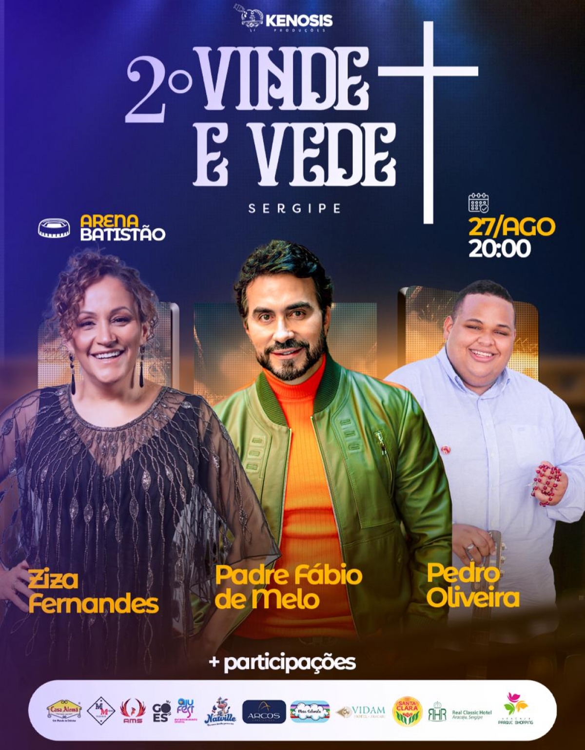 Vinde e Vede: Pe. Fábio de Melo se apresenta em Aracaju - Imagem: Divulgação