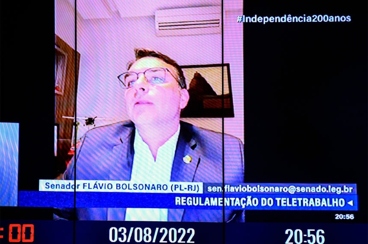 Relator, Flávio Bolsonaro manteve o texto aprovado na Câmara - Foto: Jefferson Rudy | Agência Senado