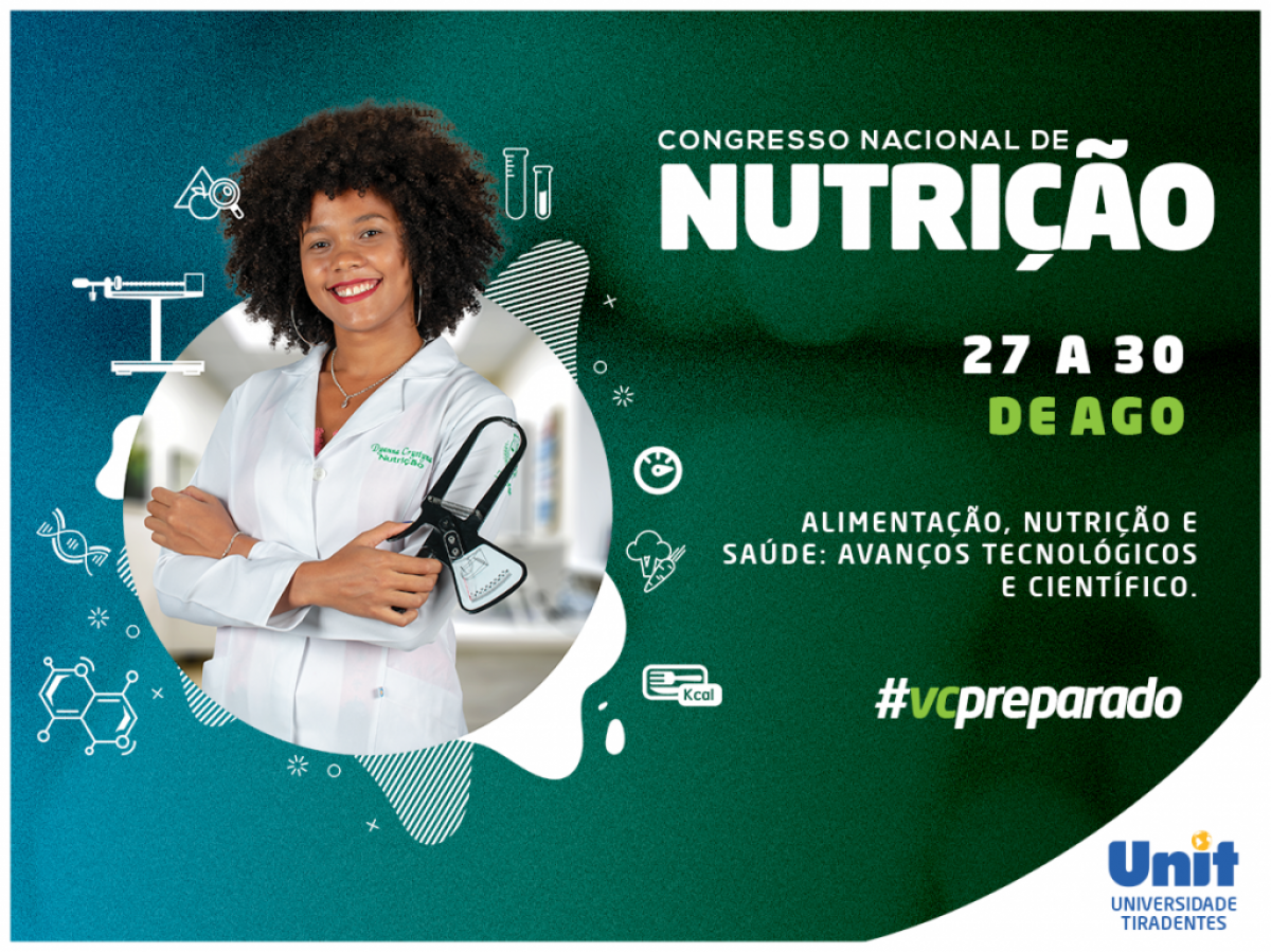 Congresso Nacional de Nutrição inicia nesta segunda, 16/8, em Aracaju